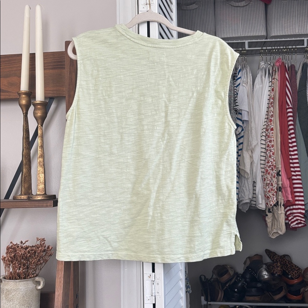 Lou & Grey Light Green Muscle Tee - Picture 4 of 4